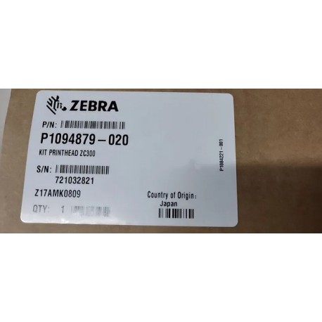 New Zebra ZC100, ZC300, ZC350 Printhead Zebra PN-P1094879-020 Head 203dpi