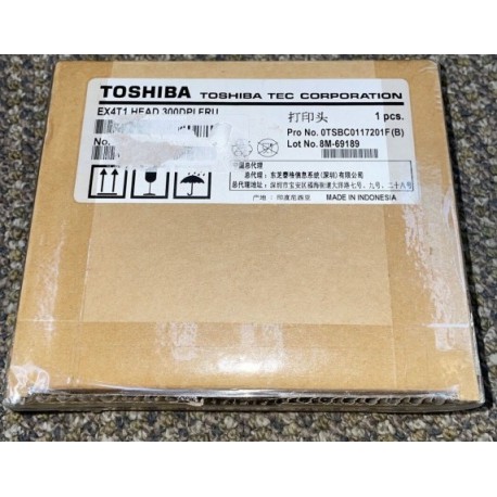 Toshiba 0TSBC0117201F Printhead New Toshiba B-EX4T1 - 300dpi