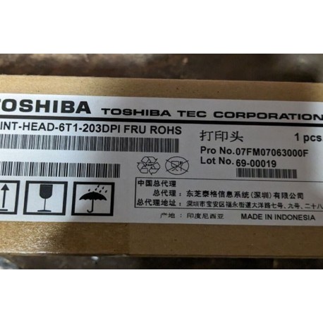 Toshiba 7FM07063000 Brand New Printhead 203 Dpi For B-EX6T1 Printer